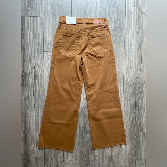 NWT AG JEANS Saige Wide Leg Crop Jeans in Caramel Size 25 - Picture 12 of 12